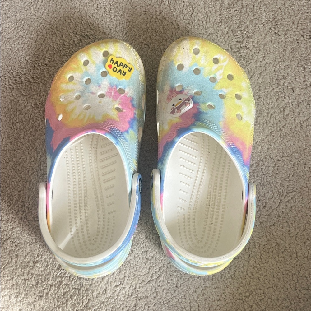 CROCS Kids Tie-Dye Sandals